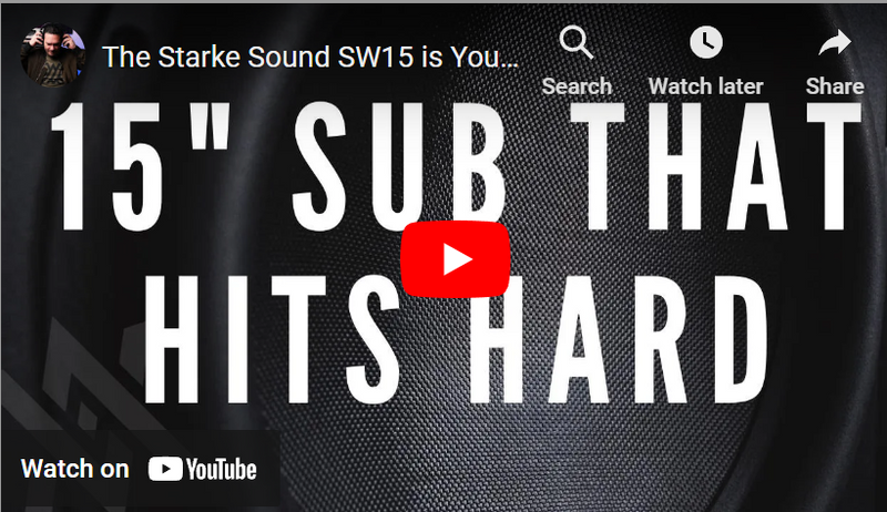 Starke Sound SW15 Home Theater Subwoofer Review by Michael Andrew